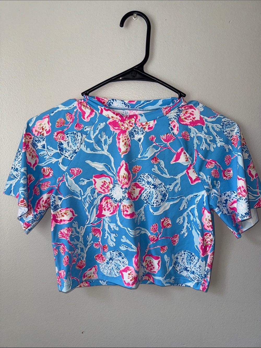 Lilly Pulitzer Maxey Rashguard top Multi Bahamian Rhapsody Swim